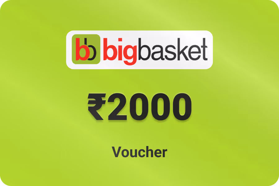 BigBasket Shopping Voucher — Up to 25% off, from ₹1500
